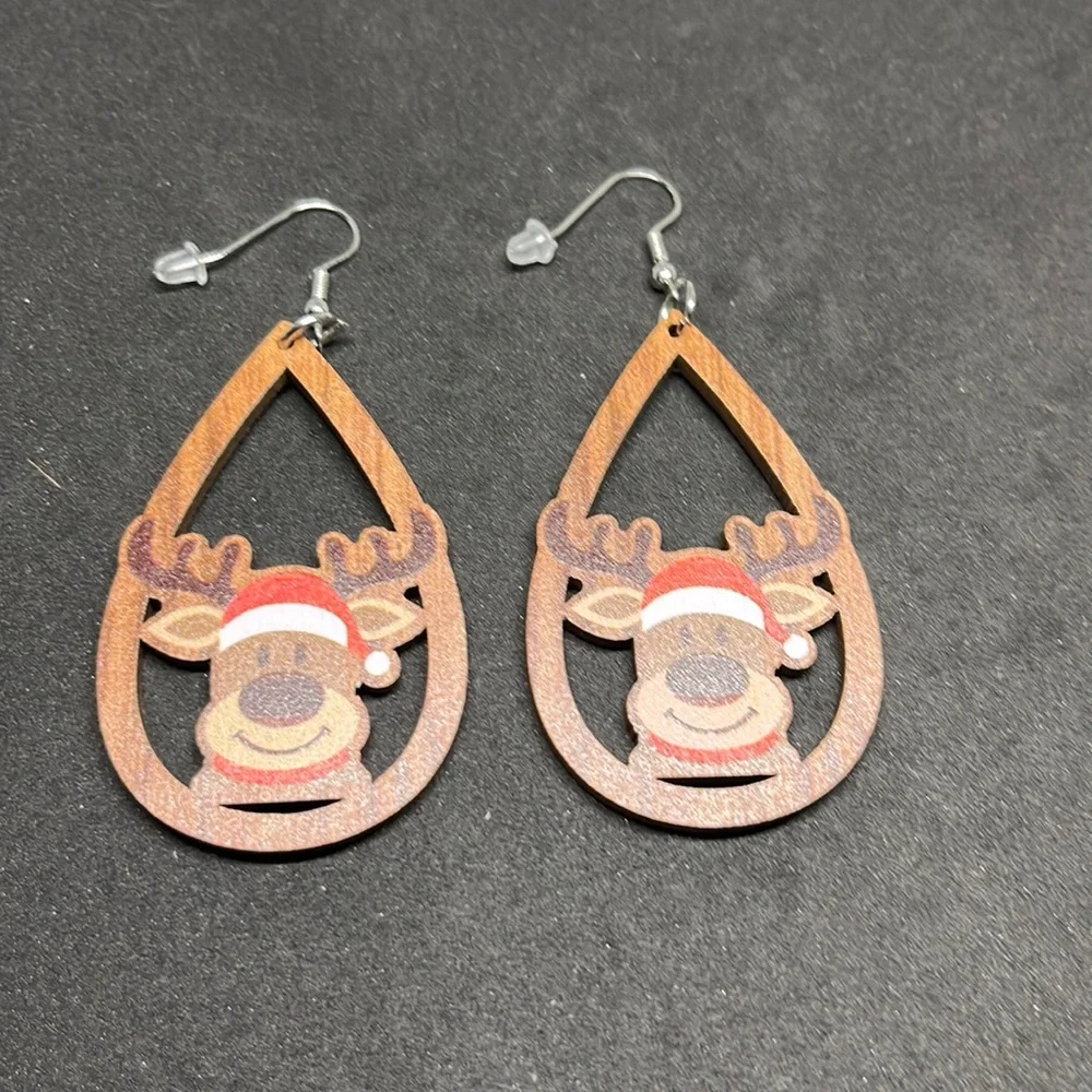 Earrings Christmas reindeer‎